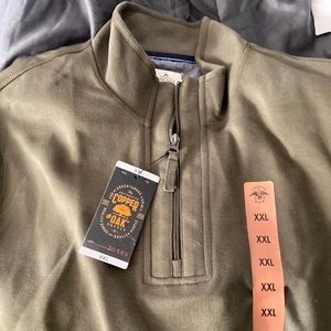 Mens copper oaks sweater olive green color